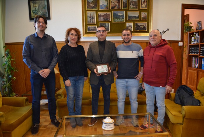 Imagen de Fernando Muñoz visita Fútbol Sala Atlético Bargas