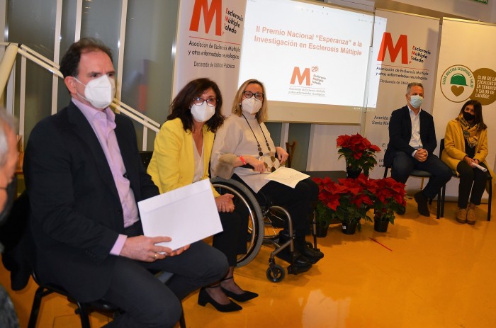 Imagen de Ana Gómez en un momento de su intervención en el acto