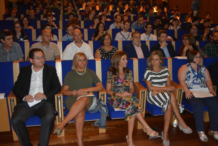 Imagen de Tomás Villarrubia en la inauguración del 4º Encuentro de jóvenes down España