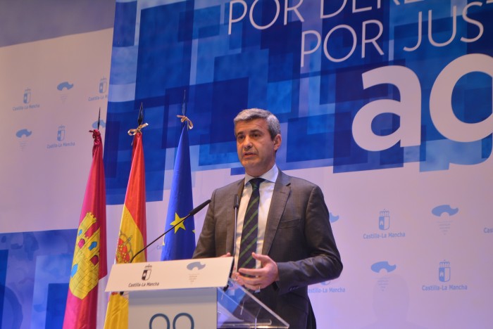 Álvaro Gutiérrez en su intervención en el Día Mundial del Agua en Talavera de la Reina