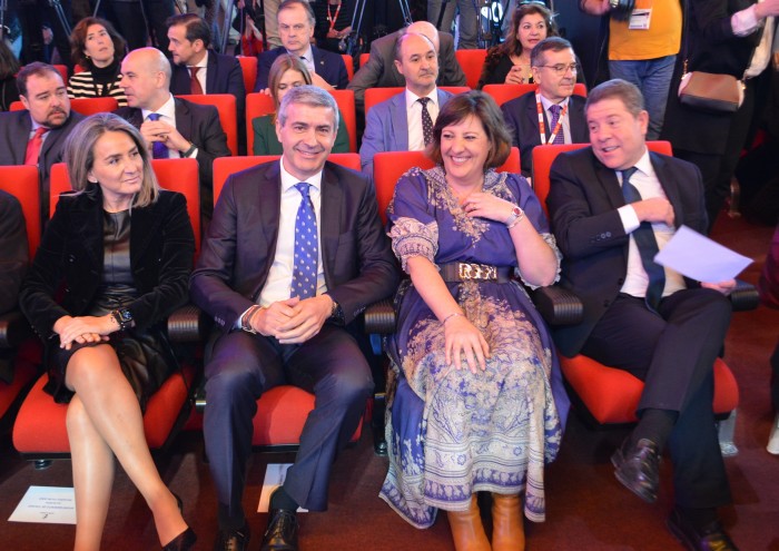 En la inauguración del stand de Castilla-La Mancha