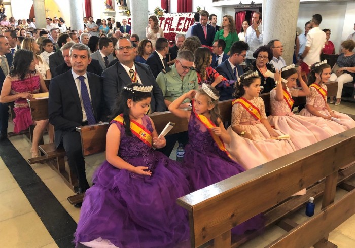 Álvaro Gutiérrez y Juan José Torres en la misa patronal de Burujón