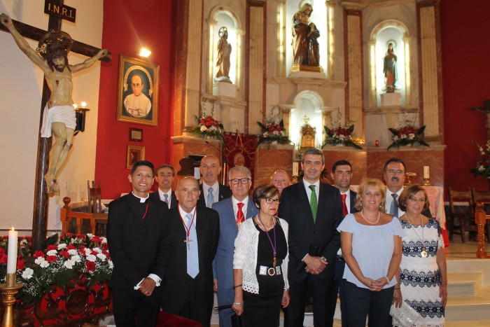 Álvaro Gutiérrez en las fiestas de Santa Ana de Pusa en honor del Cristo de la Salud