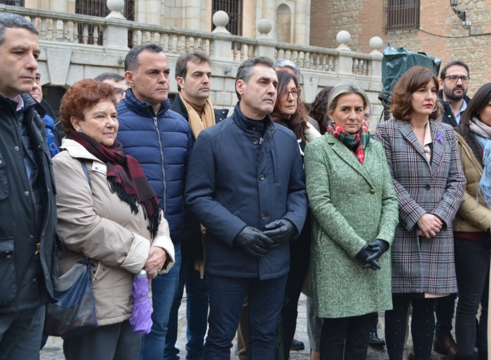 Ana Gómez en la concentración contra violencia mujeres