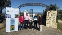 Marina García en el Observatorio Astronómico de Segurilla