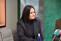 Manuela Lominchar en una reunión del Consorcio