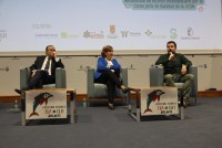 Cedillo en la inauguración de la jornada de ELA en Talavera