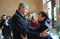 Álvaro Gutiérrez recibe a Isabel Rodríguez en Diputación