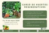 Cartel de Curso huertos regenerativos