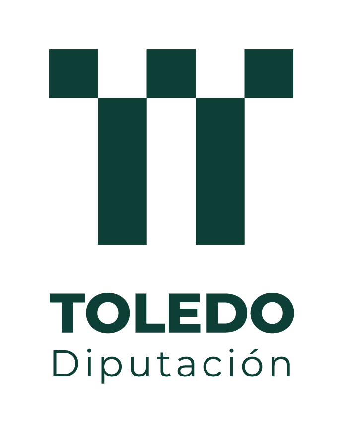 Logotipo de Diputación de Toledo en verde y fondo blanco